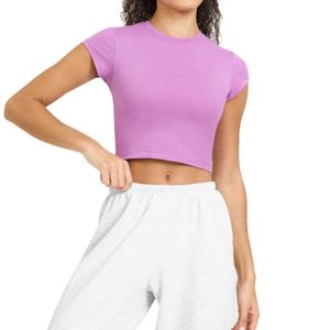 T-shirt de sport court à manches courtes pour femme, respirant et extensible, idéal pour la gym et le yoga – Fournisseur OEM ODM - Product Image 6