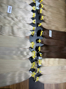 Extensions de cheveux humains vietnamiens 100g Couleur claire 60cm de longueur Super Double Drawn Lots en vrac Fournisseurs du Vietnam - Product Image 5