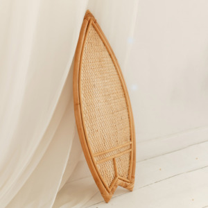 Tabla de surf decorativa de ratán, inspirada en la costa, tejida a mano, juguete interactivo para niños - Product Image 2