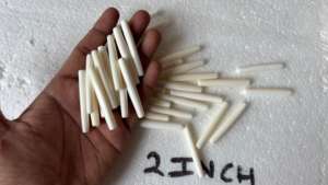 Premium 2 Inch Buffalo Bone Hair Pipe Beads for Tribal Jewelry Making Ethnic <b>Choker</b> Supplies Handcrafted Smooth Bone Spacers - Product Image 5