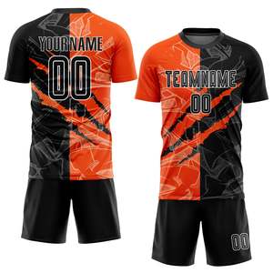 Ensemble Maillot et Short de Football Personnalisé à Impression Numérique, Qualité Supérieure, 100% Polyester, Séchage Rapide, pour Entraînement d'Équipe Professionnelle - Product Image 5