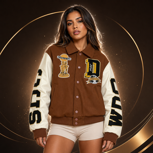 Chaqueta Varsity Casual Ecológica, Transpirable y Resistente al Viento, con Cuello Henry y Cremallera, para Hombre, de Poliéster/Algodón - Product Image 1
