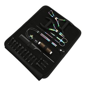 Kit complet d'outils et d'accessoires pour extensions de cheveux à clipser avec 100% de cheveux humains pour salons professionnels et coiffure à domicile - Product Image 1