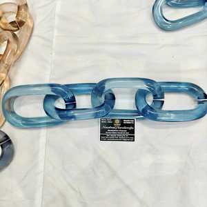 Resin <b>Large</b> Acrylic Links Chain wood chain ,<b>marble</b> Thick Resin Purse Handle Handbag Hanger Tote Bag Accessories wall art - Product Image 2