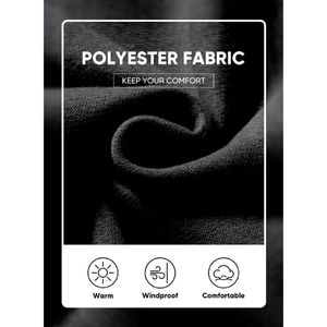 Sweat à capuche en coton noir uni bio et écologique, personnalisable, durable, avec broderie et impression en relief, certifié GOTS, en molleton 220g - Product Image 3