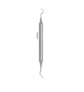 Sonda exploradora dental profesional de acero inoxidable, instrumento de diagnóstico, herramienta de examen clínico metálica - Product Image 3