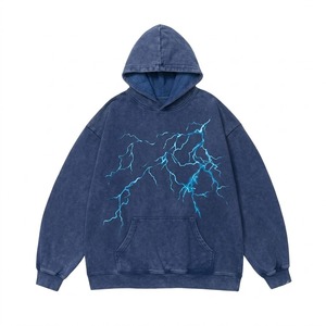 Sweat à capuche épais de haute qualité 350 g/m², sans cordon, coupe oversize, pour homme - Product Image 4