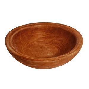 Bol en bois d'acajou fait main avec bord torsadé - Vente en gros depuis l'Inde - Product Image 2