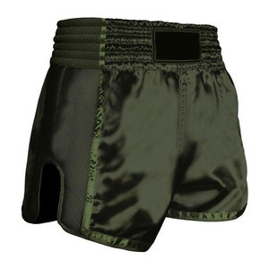 Shorts d'entraînement Muay Thai de style unique et de qualité supérieure, respirants, à séchage rapide, en satin/polyester, pour adultes. - Product Image 1