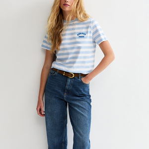 New Arrival Horizontal Lining Women's T-Shirts Women's Embroidered T-Shirts 0-Neck Women's Quick Dry Short Sleeves T-Shirts - Product Image 4