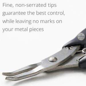 LUMINEX IMPEX <b>Bent</b> <b>Nose</b> <b>Pliers</b> Fine Non-Serrated Tips Jewelry Making Beading Crafting Jewelry Plating Lightweight Stainless - Product Image 2
