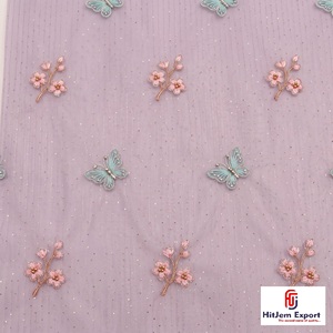 Tissu brodé en gros directement de l'usine pour vêtements, fabrication sur mesure OEM ODM, fabricant de textiles, tissu fabriqué sur commande - Product Image 4