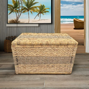 Eco-friendly Seagrass & Water Hyacinth 3-Piece Set for Hotel & Resort Decor & Towel <b>Storage</b> - Product Image 1