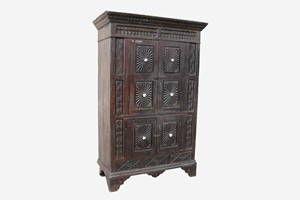 Puerta Decorativa de Madera con Marco, Hecha a Mano, de Madera Sólida, Artesanía Haswani - Product Image 2