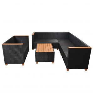 Juego de 5 Muebles de Patio Negros para Exteriores - Product Image 6