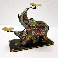 Artisanat métallique Décoration d'intérieur Art déco de table Composants métalliques découpés et façonnés à la main Peinture poudrée Diwali Retraite