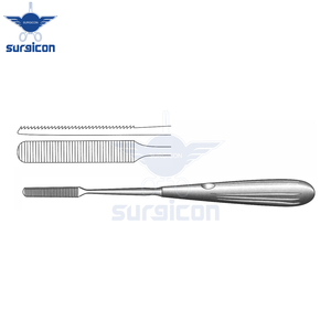 Raspador de huesos Cottle, longitud 20.5 cm / 8 pulgadas, ancho 30 × 9 mm, corte unidireccional hacia atrás con serraciones lisas para desfibrar huesos - Product Image 4