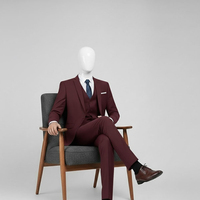 Costume d'affaires professionnel pour homme 2026, coupe ajustée unique, simple boutonnage, élégant, respirant, en velours côtelé, vêtement de travail