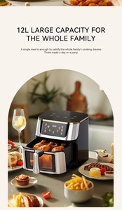 Silver Crest 12L <b>Air</b> <b>Fryer</b> 2800W Stainless Steel LCD Touchscreen Oil-Free Electric - Product Image 6