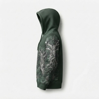 Sweat-shirt à capuche pour homme, design graphique New Forest, sublimation embossée, style streetwear, poids lourd, prix abordable et attrayant.