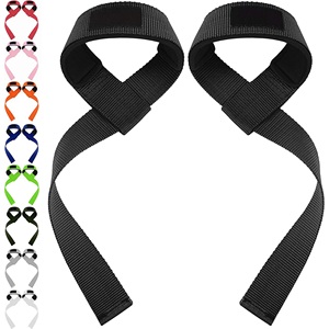 Sangles de levage en coton NeoTek avec coussinet antidérapant, respectueuses de l'environnement, pour soutenir les poignets, pour la musculation, unisexe, longueur 54 cm, largeur 3,8 cm, double - Product Image 3