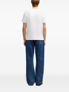 Camiseta de Hombre, Oversize, Cuello Redondo, Estilo Urbano, Transpirable, 100% Algodón, Tejido Casual, Color Liso, Diseño Sencillo - Product Image 4