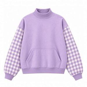 Sudadera de Punto con Cuello Alto para Invierno, al por Mayor, OEM, Casual, Manga Larga, con Bolsillos Delanteros, 100% Algodón - Product Image 4