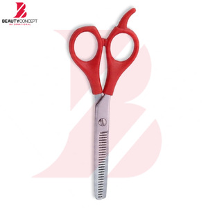 Tijeras de Peluquería Profesionales Ergonómicas con Mango de Plástico Rojo para Adelgazar y Texturizar el Cabello - Product Image 5