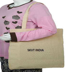 Sac en coton personnalisé écologique avec logo imprimé, réutilisable, en toile blanche, adapté aux enfants, pas cher, pour le shopping promotionnel DIY - Product Image 3