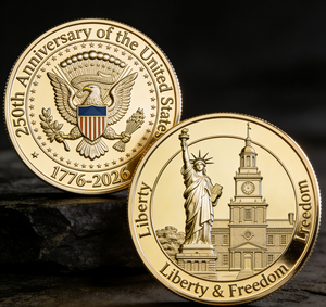 Moneda Conmemorativa del 250 Aniversario de Estados Unidos, Diseño Soberbo y Simbólico, Fundición de Precisión, Colección Evento - Product Image 6