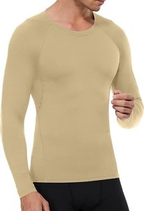 Men's Compression Long Sleeve Performance Shirt Premium Quick Dry Compression Base <b>Layer</b> <b>Top</b> Men's Athletic Compression Training - Product Image 3