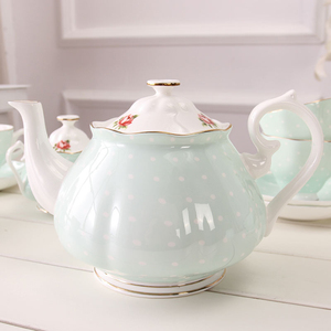 Artistic Botanical <b>Tea</b> <b>Set</b> With Premium Ceramic Craftsmanship Elegant <b>Tea</b> Cups Stylish Teapot Decorative Serving Tray - Product Image 4