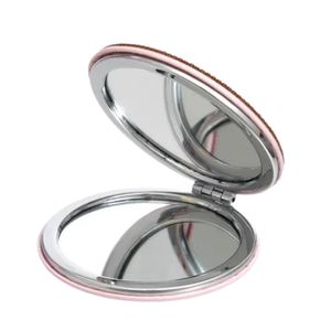 Pink Bling <b>Mirror</b> Compact Women Makeup <b>Pocket</b> <b>Mirror</b> Portable Folding Cosmetic <b>Mirror</b> Fashion Beauty Accessory Gift Travel - Product Image 1