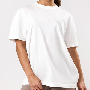 Camiseta de algodón para mujer, corte ajustado, 100% algodón, impresión de logotipo personalizado, suministro al por mayor - Product Image 4