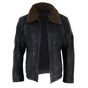 Wholesale <b>Mens</b> Leather <b>Fur</b> <b>Jacket</b> Unique Color Winter Coat Premium Warm Apparel Custom Logo OEM ODM Manufacturing - Product Image 3