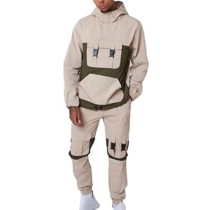 ชุดวอร์มมีกระเป๋าด้านข้างชุดวอร์มสำหรับผู้ชายชุดกีฬาชุดกีฬาชุดกีฬาชุดออกกำลังกายดีไซน์และโลโก้แบบกำหนดเอง - Product Image 1