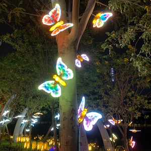 Đèn trang trí ngoài trời hình ong bướm động <span class=keywords><strong>3D</strong></span>, chống nước IP65, đèn <span class=keywords><strong>LED</strong></span> trang trí cảnh quan cho Giáng sinh, dùng cho không gian ngoài trời - Product Image 3