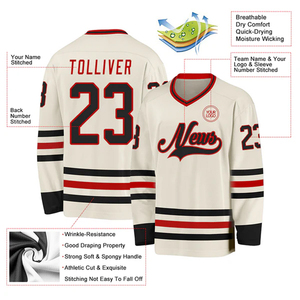 Fabricante OEM de camisetas de hockey sobre hielo personalizadas, ropa deportiva premium para equipos, clubes, entrenamiento y torneos. - Product Image 3