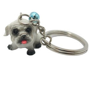 Desata la personalidad de tu mascota, resina Artificial personalizada, figura de perro pintada a mano, llavero, modelo Animal de los propietarios devotos - Product Image 1