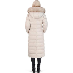 Wholesales <b>Winter</b> <b>Thick</b> Padding Long <b>Coats</b> with Fur Casual Wear Quilted Design Ladies Puffer <b>Coat</b> With Hood - Product Image 3