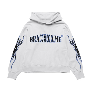Conjunto de Sudadera con Capucha y Pantalones Jogger de Forro Polar Oversize Vintage para Hombre, Estilo Urbano Desgastado, Chándal con Logotipo Personalizado, Gorro y Atuendo de Invierno - Product Image 2