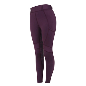 Leggings de equitación personalizados al por mayor para mujer con asiento de silicona, panel de malla y spandex de alto rendimiento, diseño a medida - Product Image 5