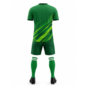 Conjunto de Camiseta de Fútbol Sublimada Personalizada, Roja y Dorada, Cuello en V, Sin Mangas, Unisex, Transpirable, Talla Grande, para Adultos, Todas las Temporadas, 100% Algodón, Secado Rápido - Product Image 2