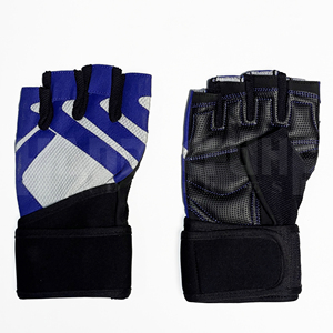 Gants d'entraînement de musculation unisexes de haute qualité en PU rose à demi-doigts avec logo personnalisé HANDSCHUHE INDUSTRIES - Product Image 3