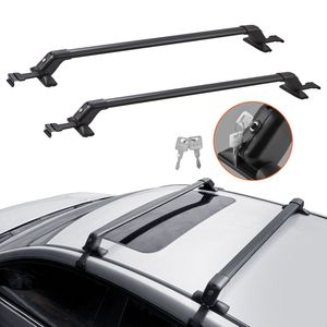 Barres transversales de toit en alliage réglables pour SUV, compatibles avec les rails latéraux de toit, capacité de charge de 155 lb, pour toit nu CRV - Product Image 2
