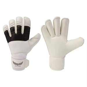 Nouvelles Gants de Gardien de But Professionnels en Cuir Imperméables Protection UV Respirants Sangle de Poignet Réglable Fermeture Auto-agrippante - Product Image 1