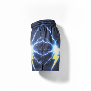 Shorts de basketball en mesh personnalisés par sublimation, avec cordon de serrage, pour l'entraînement sportif et le streetwear - Product Image 4