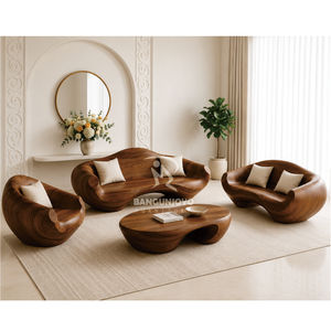 solid wood living room sofa set for living room - Product Image 1