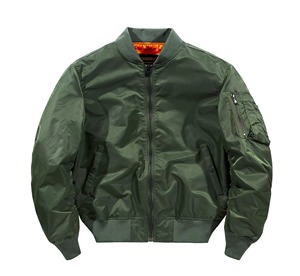 Blouson bomber noir pour homme, veste pilote MA1, fermeture éclair, coupe classique, coupe-vent, vêtement d'extérieur décontracté - Product Image 6