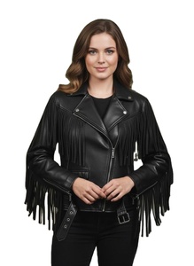 Veste Western Femme Printemps Tricotée Respirante Séchage Rapide Style Cuir à Franges Taille Personnalisée Couleur Personnalisable Haute Qualité - Product Image 3